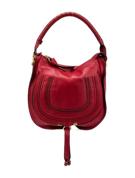 chloe marcie hobo leather handbag|Chloé Marcie Leather Hobo Bag .